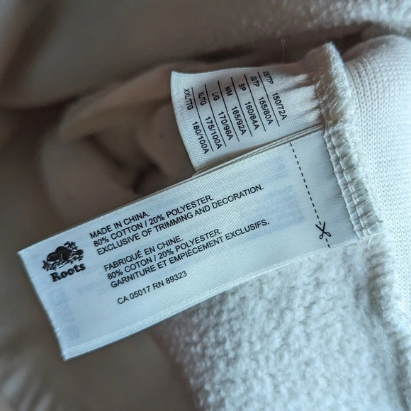 Roots White Green Logo Crew Neck Short Sleeve Sweater Dress XS - Picture 8 of 9